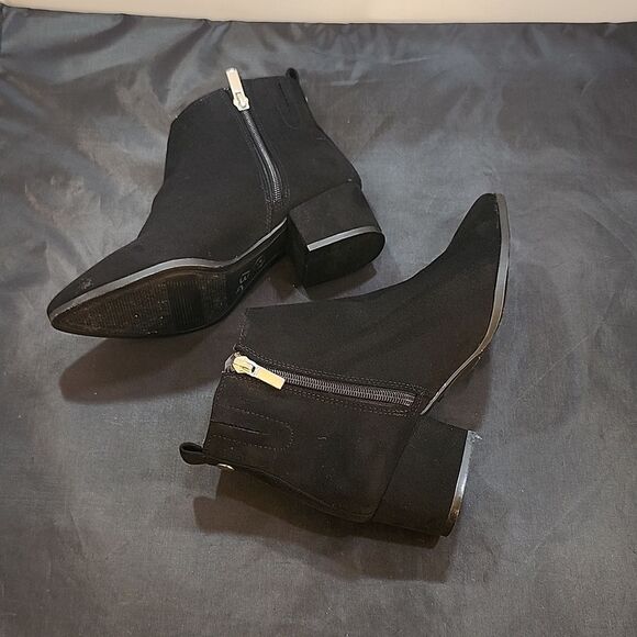 A.NEW.DAY POINTED TOE LOW BLOCK-HEEL ANKLE BOOTS - Picture 11 of 16